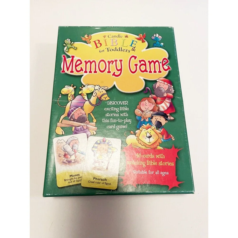 Candle Bible for Toddlers Memory Game 48 Cards Christian Kids Bible Stories 2006